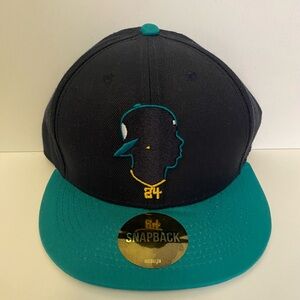 NWT Baseballism Ken Griffey jr SnapBack navy w/turquoise brim